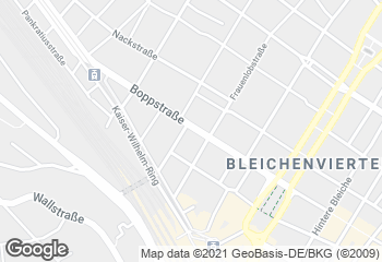 Karte mit Standort von Backhaus Schröer - Boppstraße