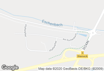 Karte mit Standort von Bäckerei Schmitt GmbH Filiale Werneck