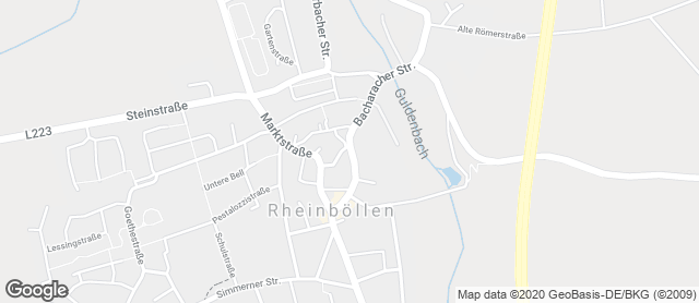 Karte mit Standort von Bäckerei Wilhelm Steigerwald