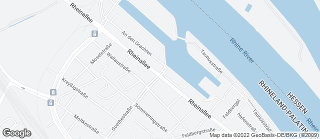 Karte mit Standort von Bäckerei "Die Lohners" - Mainz-Zollhafen