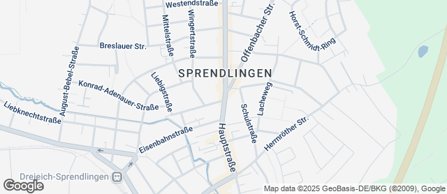 Karte mit Standort von Der Bäcker Eifler - Sprendlingen