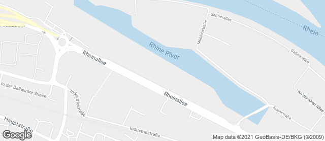 Karte mit Standort von Backhaus Schröer - Rheinallee (Real-Markt)