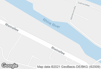 Karte mit Standort von Backhaus Schröer - Rheinallee (Real-Markt)