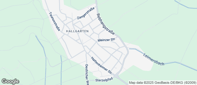 Karte mit Standort von Bäckerei Laquai Hallgarten