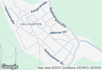Karte mit Standort von Bäckerei Laquai Hallgarten