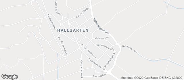 Karte mit Standort von Bäckerei Laquai Hallgarten