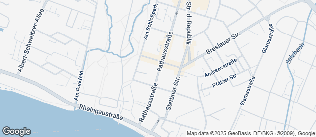 Karte mit Standort von Backhaus Schröer - Rathausstraße
