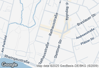 Karte mit Standort von Backhaus Schröer - Rathausstraße