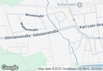 Karte mit Standort von Backhaus Schröer - Söhnleinstraße