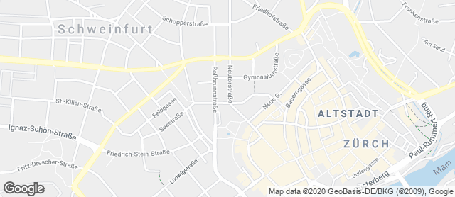 Karte mit Standort von Bäckerei Schmitt GmbH Filiale Schweinfurt Neutorstrasse