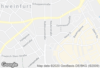 Karte mit Standort von Bäckerei Schmitt GmbH Filiale Schweinfurt Neutorstrasse