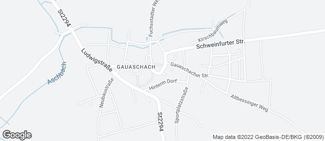 Karte mit Standort von Bäckerei Schwab in Gauaschach