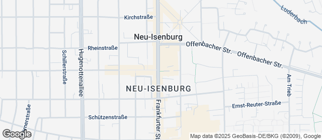Karte mit Standort von Der Bäcker Eifler - Neu Isenburg Frankfurter Straße