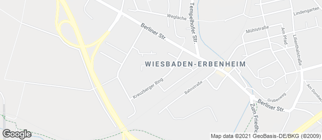 Karte mit Standort von Backhaus Schröer - Kreuzberger Ring