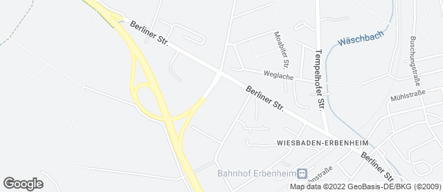 Karte mit Standort von Bäckerei "Die Lohners" - Wiesbaden-Erbenheim