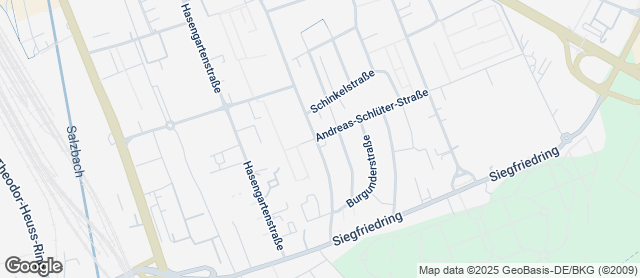 Karte mit Standort von Backhaus Schröer - Brunhildenstraße