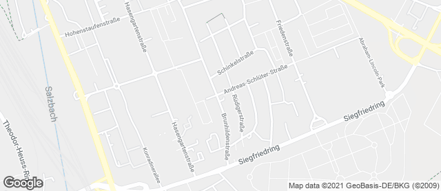 Karte mit Standort von Backhaus Schröer - Brunhildenstraße