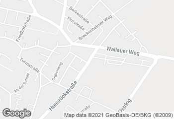 Karte mit Standort von Backhaus Schröer - Hunsrückstraße
