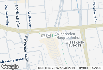 Karte mit Standort von biokaiser HBF Wiesbaden