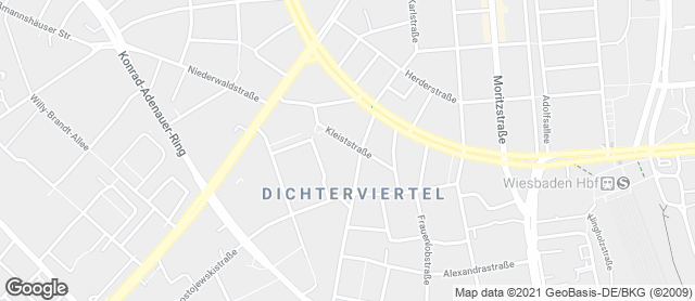 Karte mit Standort von Backhaus Schröer - Kleiststraße