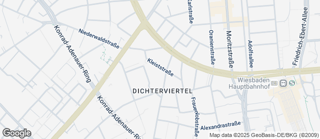Karte mit Standort von Backhaus Schröer - Kleiststraße