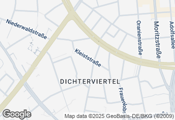 Karte mit Standort von Backhaus Schröer - Kleiststraße