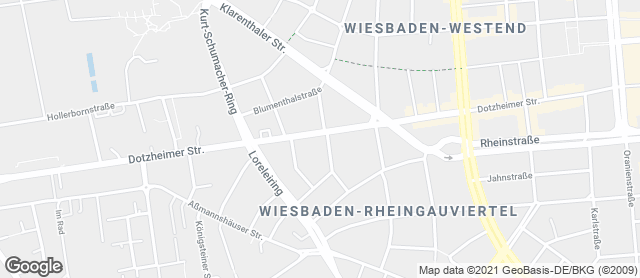 Karte mit Standort von biokaiser Filiale Dotzheimer Straße