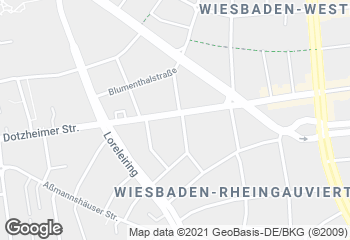 Karte mit Standort von biokaiser Filiale Dotzheimer Straße