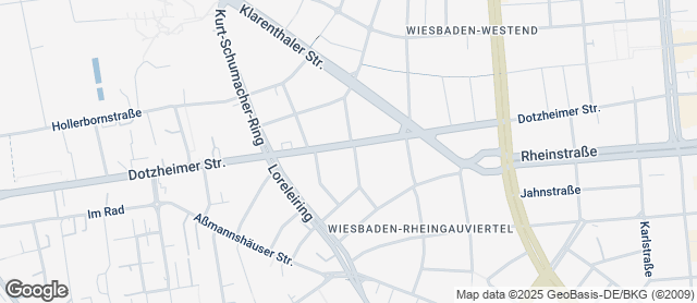 Karte mit Standort von biokaiser Filiale Dotzheimer Straße