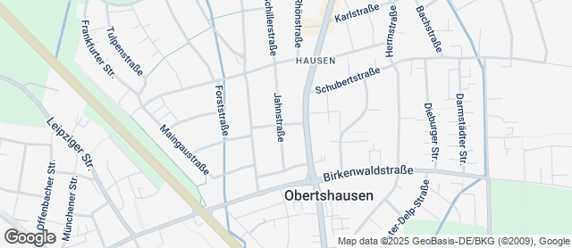 Karte mit Standort von Der Bäcker Eifler - Obertshausen