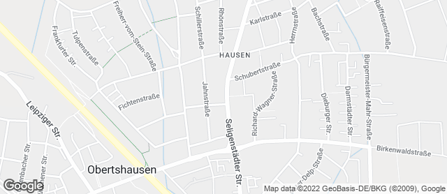 Karte mit Standort von Der Bäcker Eifler - Obertshausen