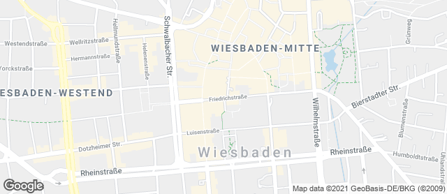 Karte mit Standort von Backhaus Schröer - Friedrichstraße