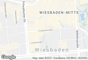 Karte mit Standort von Backhaus Schröer - Friedrichstraße