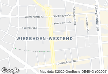 Karte mit Standort von Bäckerei Klein- Bismarckring