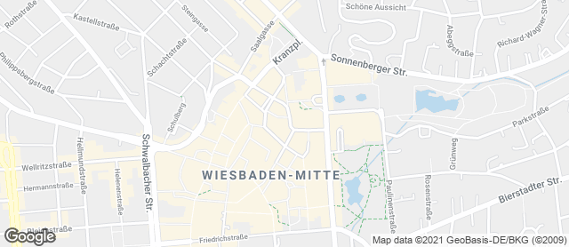 Karte mit Standort von Bäckerei Klein - An den Quellen