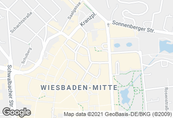 Karte mit Standort von Bäckerei Klein - An den Quellen