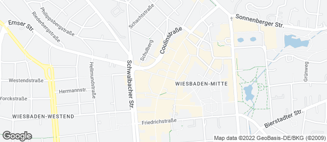 Karte mit Standort von biokaiser HBF Wiesbaden