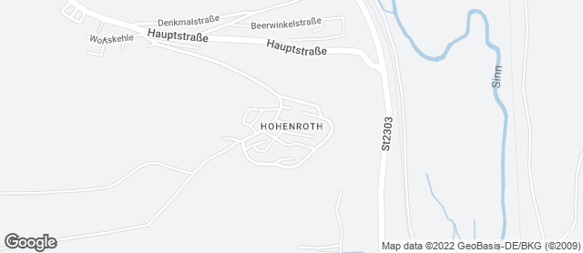 Karte mit Standort von Sos Dorfgemeinschaft Hohenroth, Horst Schleich