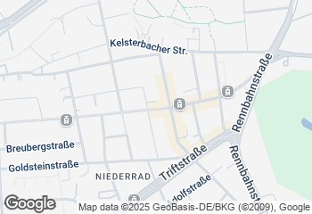 Karte mit Standort von Der Bäcker Eifler - Niederrad