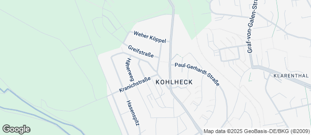 Karte mit Standort von Backhaus Schröer - Eulenstraße