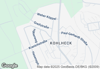 Karte mit Standort von Backhaus Schröer - Eulenstraße