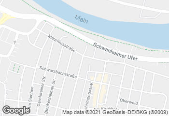 Karte mit Standort von Bäckerei in Schwanheim