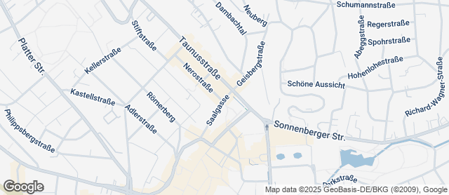 Karte mit Standort von Backhaus Schröer - Saalgasse