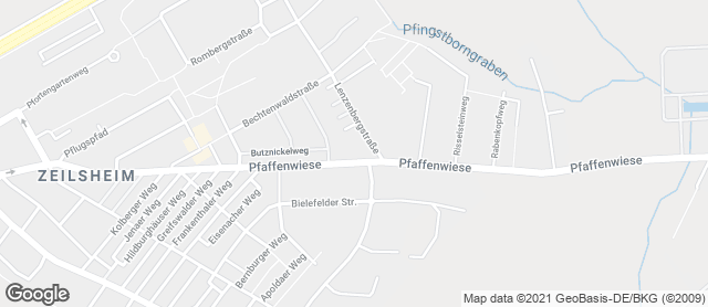 Karte mit Standort von Bäckerei Flach