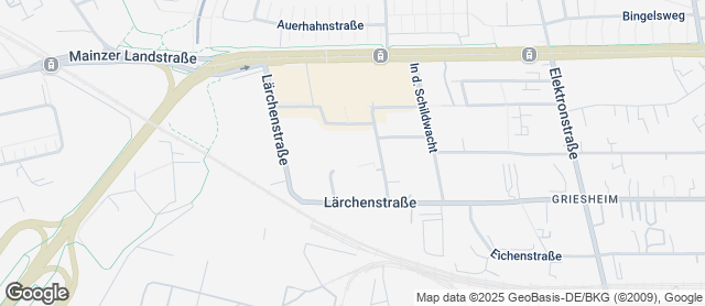 Karte mit Standort von Der Bäcker Eifler -  Griesheim Ernst-Wiss-Straße