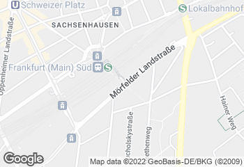 Karte mit Standort von Der Bäcker Eifler - Mörfelder Landstraße