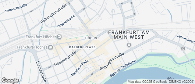 Karte mit Standort von Der Bäcker Eifler - Höchst