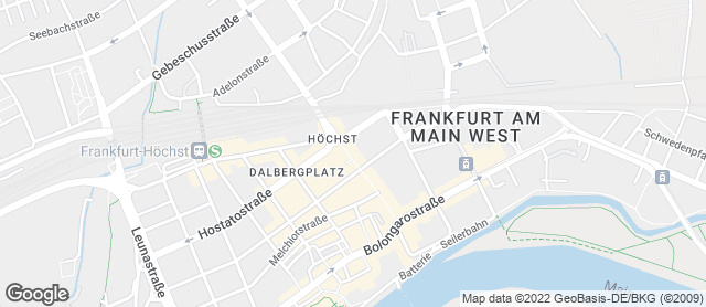 Karte mit Standort von Der Bäcker Eifler - Höchst