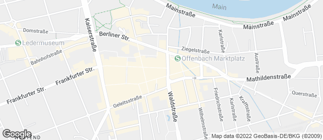 Karte mit Standort von Der Bäcker Eifler - Offenbach Marktplatz