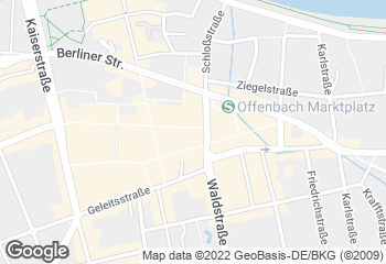 Karte mit Standort von Der Bäcker Eifler - Offenbach Marktplatz